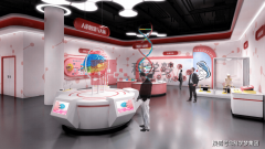 逸境”则用数字投影将国画《千里山河图》动态